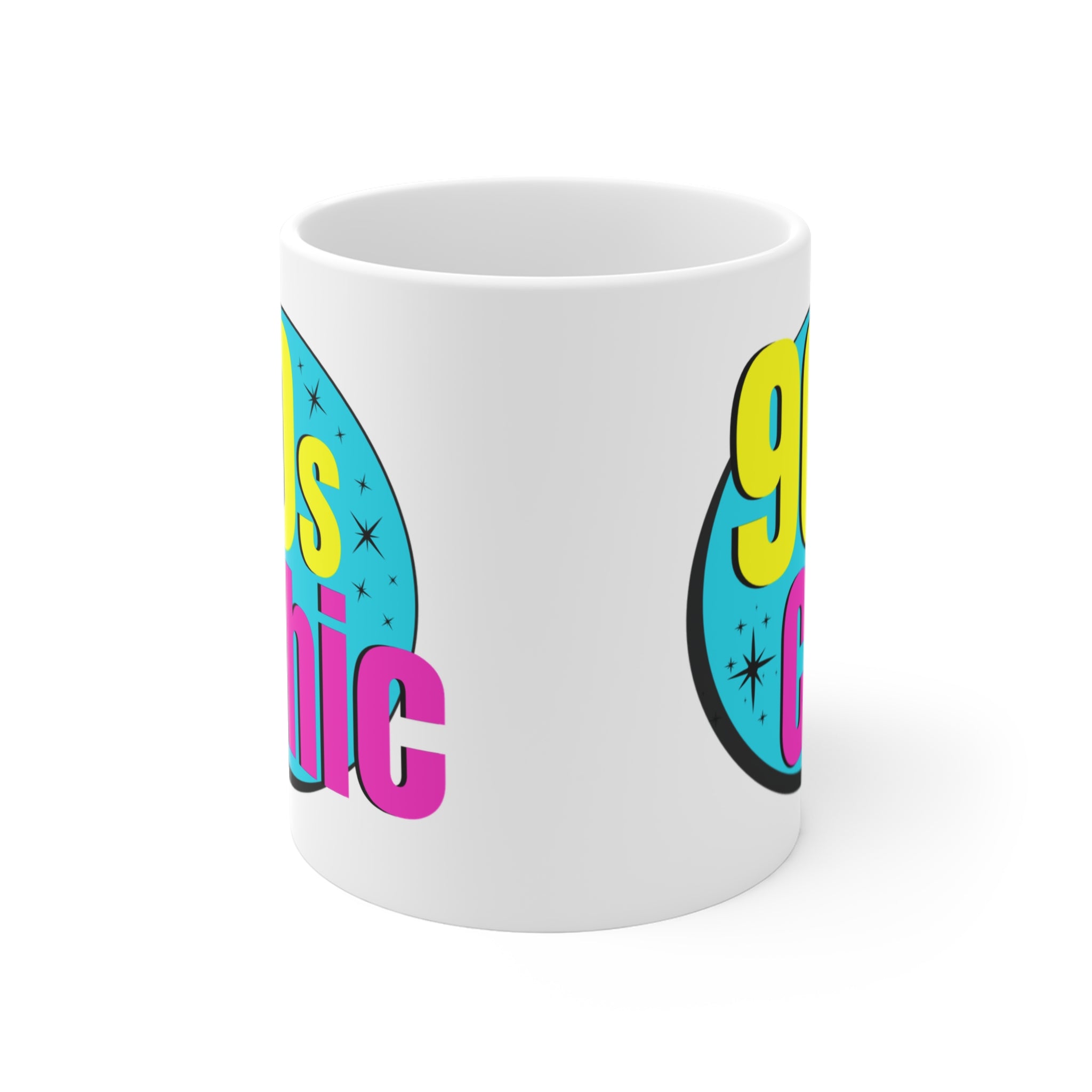 90s Chic Mug; Yellow, Pink, & Blue; 11oz